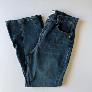 Free People Womens Western Bohemian Serafin Bootcut Jeans Button Fly Size 31‎